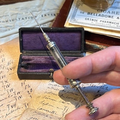 Antique hypodermic syringe of PRAVAZ - End of the 19th