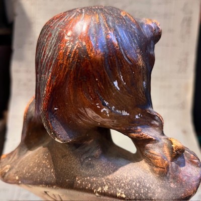 Advertising bust in plaster - Au Gagne Petit - Art Nouveau circa 1900