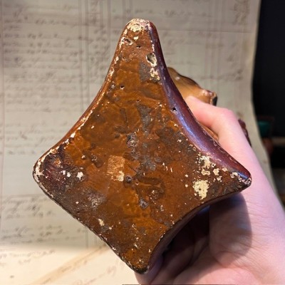 Buste publicitaire en plâtre - Au Gagne Petit - Art nouveau vers 1900