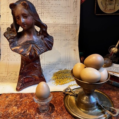 Oeuf de faisan - Naturel et vidé - 4cm