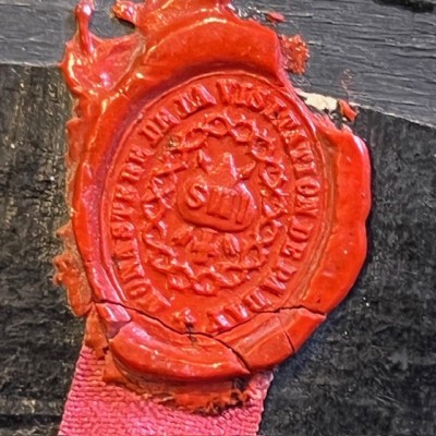 Reliquaire à paperolles Ste Marguerite Marie et du Saint Bosquet XIXe