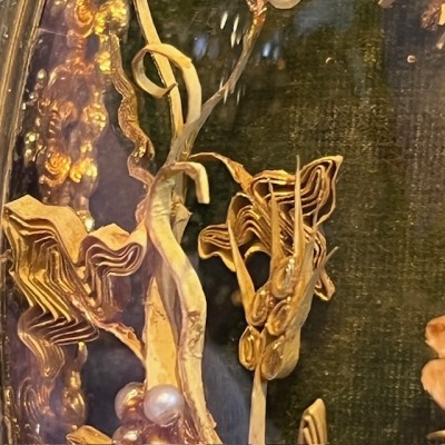 Reliquaire à paperolles Ste Marguerite Marie et du Saint Bosquet XIXe