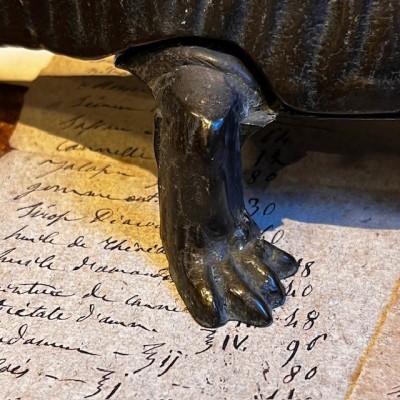 Salamander - Pharmacy corkscrew in bronze - XIXth century