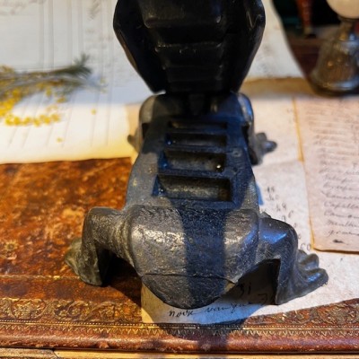 Salamander - Pharmacy corkscrew in bronze - XIXth century