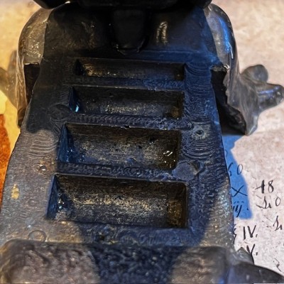 Salamander - Pharmacy corkscrew in bronze - XIXth century