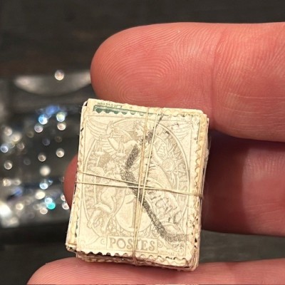 1 centime Gris - Ballot de 100 timbres ficelé - 1903/1932 - Blanc