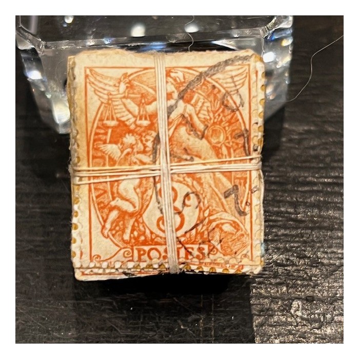 3 centimes - Bundle of 100 stamps tied with string - 1900/1932