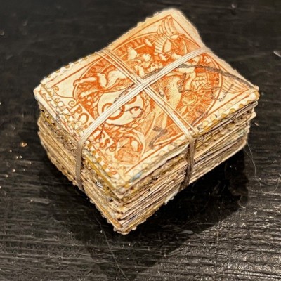 3 centimes Orange - Ballot de 100 timbres ficelé - 1903/1932 - Blanc