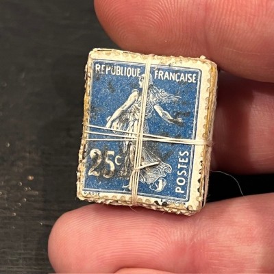 25 centimes - Bundle of 100 stamps tied with string - 1900/1930