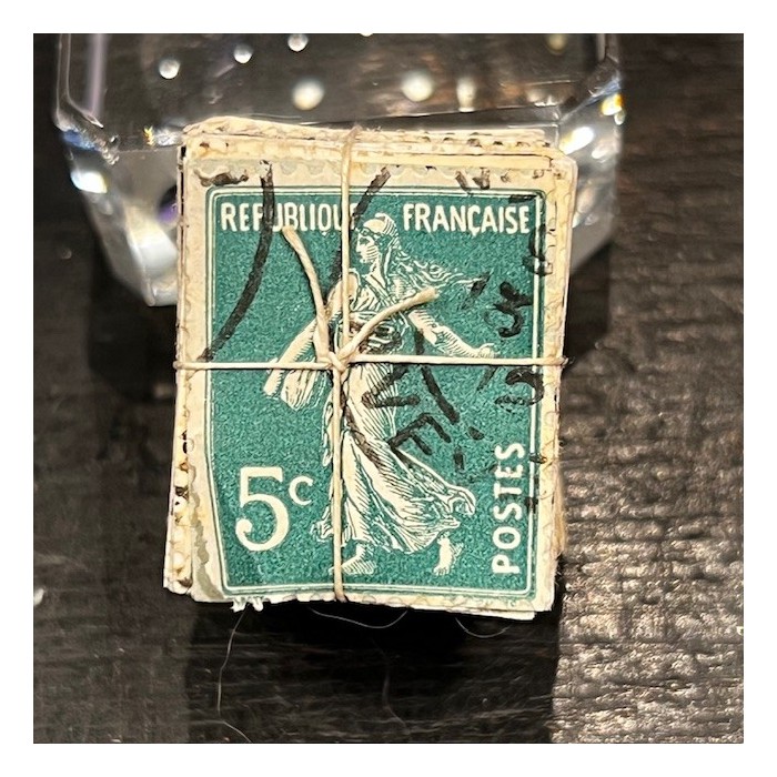 5 centimes Vert - Ballot de 100 timbres ficelé - 1903/1930 - Semeuse