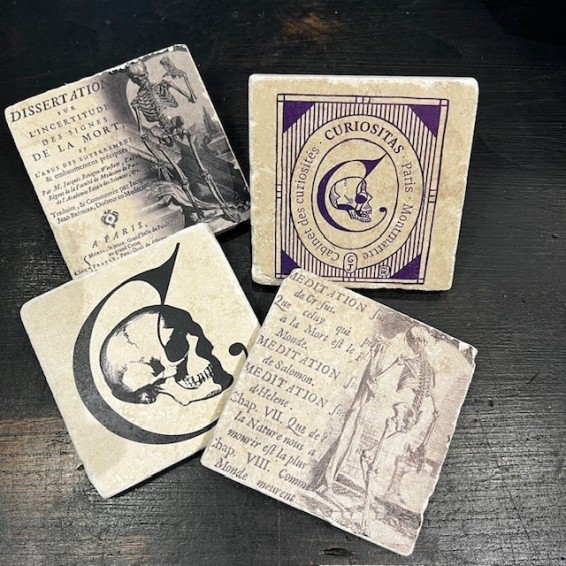 Dessous de verre en Marbre italien - Presse-papier - Curiositas