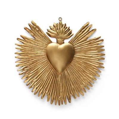 Ex-voto Doré - Modèle: Coeur Rayonnant par Boncoeurs