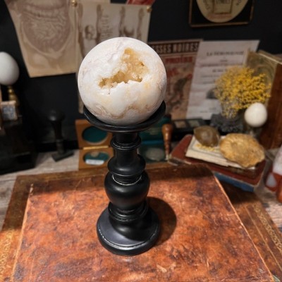 Sphère géode d'Agate - Madagascar - Teintes naturelles