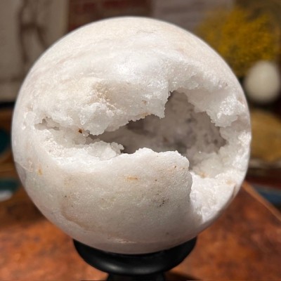 Agate geode sphere - Madagascar - Natural colours