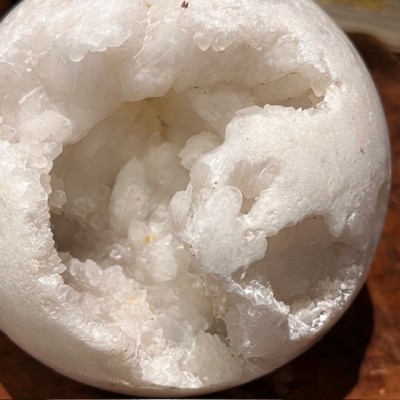 Agate geode sphere - Madagascar - Natural colours