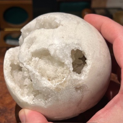 Agate geode sphere - Madagascar - Natural colours