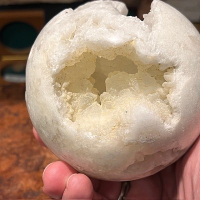 Agate geode sphere - Madagascar - Natural colours
