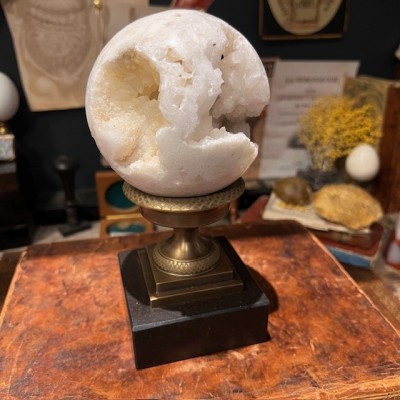 Agate geode sphere - Madagascar - Natural colours