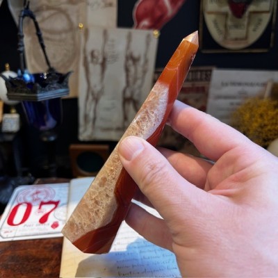 Obélisque d'Agate Sardonyx - Agate rubanée