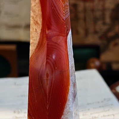 Obélisque d'Agate Sardonyx - Agate rubanée