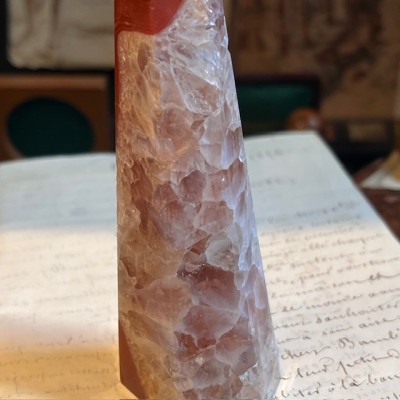 Sardonyx Agate Obelisk - Banded agate