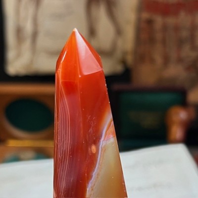 Sardonyx Agate Obelisk - Banded agate