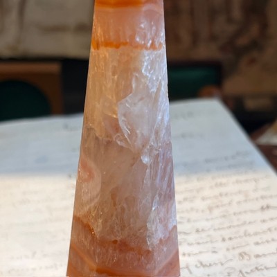 Obélisque d'Agate Sardonyx - Agate rubanée