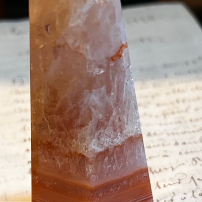Obélisque d'Agate Sardonyx - Agate rubanée