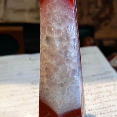Obélisque d'Agate Sardonyx - Agate rubanée