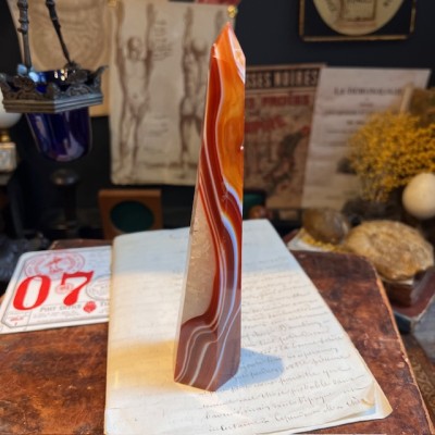 Sardonyx Agate Obelisk