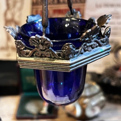 Hanging night light in bronze - Period Napoleon III - Circa 1850-1870