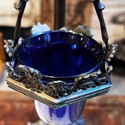 Hanging night light in bronze - Period Napoleon III - Circa 1850-1870