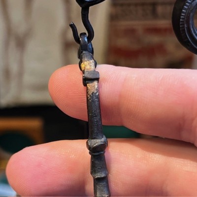 Hanging night light in bronze - Period Napoleon III - Circa 1850-1870