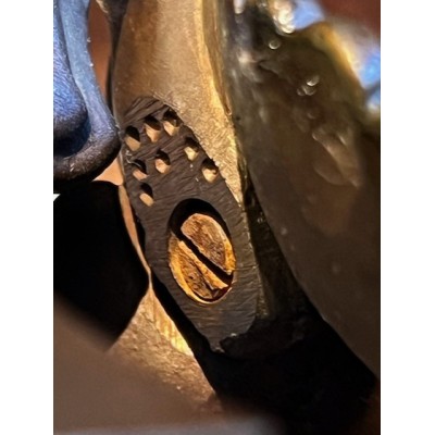 Veilleuse de table à suspension d'époque Louis-Philippe - Verre bleu