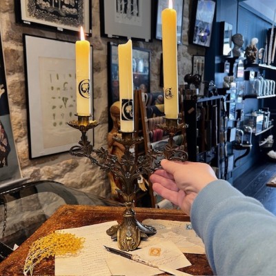 Belle Epoque Floral Candelabra - Art Nouveau - 1900 - Candlestick