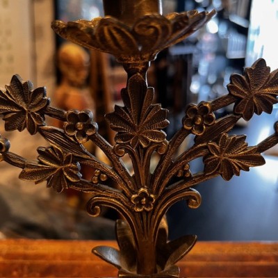 Candélabre Floral Belle Epoque - Art Nouveau - 1900 - Chandelier