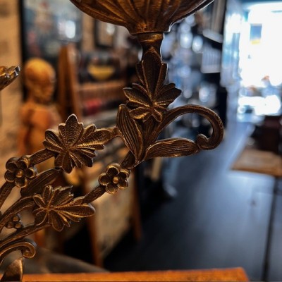 Belle Epoque Floral Candelabra - Art Nouveau - 1900 - Candlestick