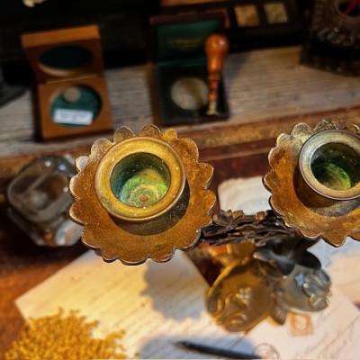 Candélabre Floral Belle Epoque - Art Nouveau - 1900 - Chandelier