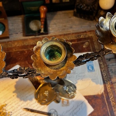 Belle Epoque Floral Candelabra - Art Nouveau - 1900 - Candlestick