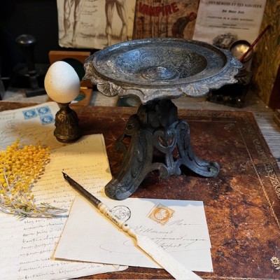 19th century oil lamp stand - Pedestal - Candle holder - Support