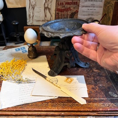 Rehausseur de lampe à huile - XIXème siècle - Piédestal - Support