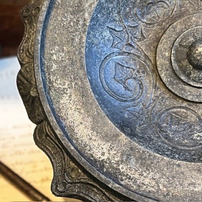 19th century oil lamp stand - Pedestal - Candle holder - Support