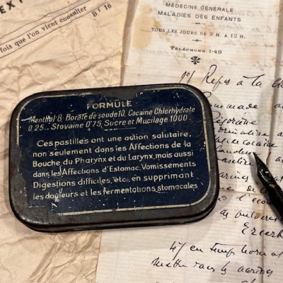 Boîte de pastilles à la Cocaïne Menthol Borate- THEVENOT