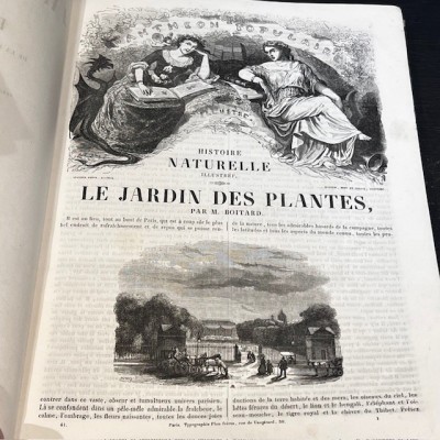 The Jardin des Plantes - By Boitard - Antique illustred book - 1851