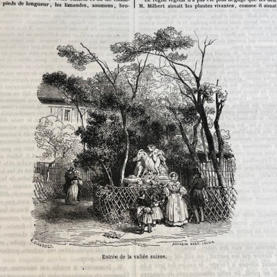 The Jardin des Plantes - By Boitard - Antique illustred book - 1851
