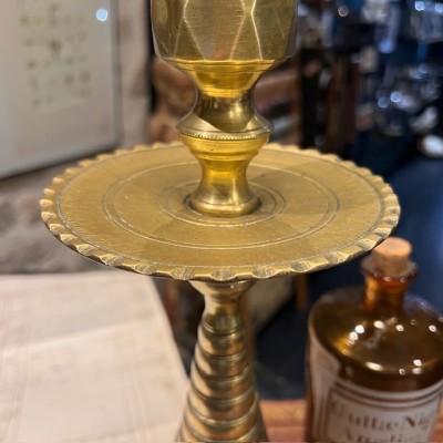 Grand Bougeoir en laiton 42cm - Chandelier - Candélabre - Début XXème