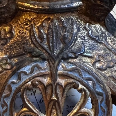 Tripod Torch Holder - Napoleon III - Troubadour style in brass