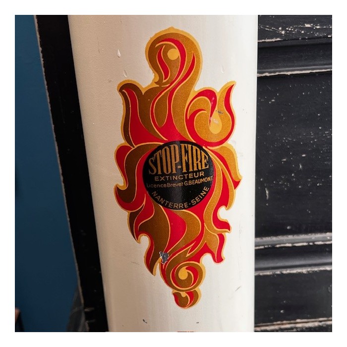 Antique ‘Stop-Fire’ fire extinguisher in enamelled steel - Circa 1925 - Art Deco - Georges Beaumont