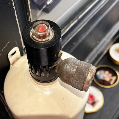 Antique ‘Stop-Fire’ fire extinguisher in enamelled steel - Circa 1925 - Art Deco - Georges Beaumont