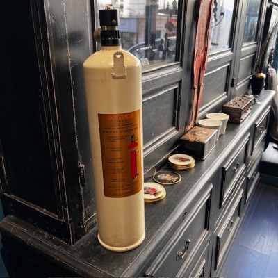 Antique ‘Stop-Fire’ fire extinguisher in enamelled steel - Circa 1925 - Art Deco - Georges Beaumont